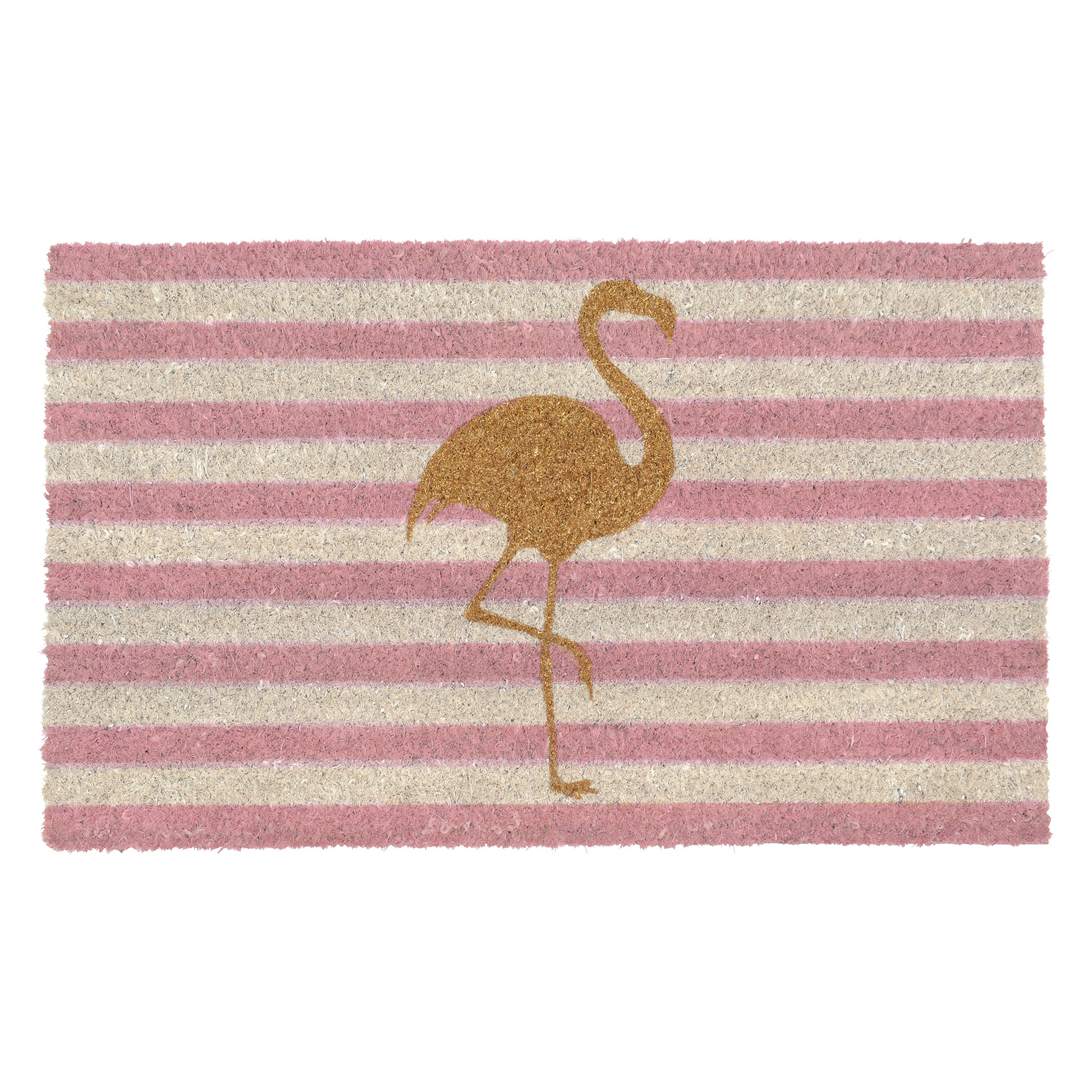 Kokos Fußmatte Glitzer Flamingo